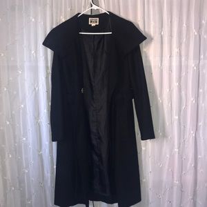 Converse black trench coat